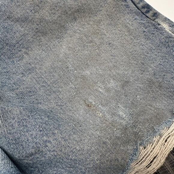 Vintage Carhartt Destroyed Distressed Flannel Lined Workwear Jeans 34 x 36 - Picture 6 of 12